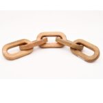Decorative Wooden Chain Link Sculpture