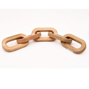 Decorative Wooden Chain Link Sculpture
