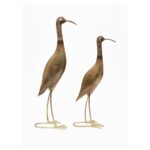 Handcrafted Metal Bird Figurines – Set of 2
