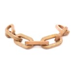 Handcrafted Wooden Chain Link Decorative Accent