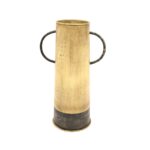 Antique Brass Finish Decorative Metal Vases (Set of 2) - Image 2