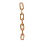 Handcrafted Wooden Chain Link Decorative Accent - Image 2