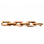 Handcrafted Wooden Chain Link Decorative Accent (Medium Size)