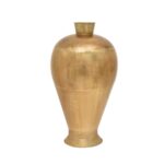 Large Decorative Metal Vases with Golden Antique Finish (Set of 2) - Image 2