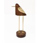 Handcrafted Wooden & Metal Bird Figurines – Set of 2 - Image 3