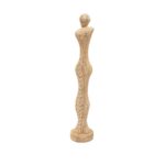 Handcrafted Wooden Abstract Human Figurines – Set of 2 - Image 3