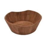 Handcrafted Wooden Serving Bowls (Set of 3 – Nested Design) - Image 2
