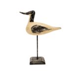 Handcrafted Wooden Bird Figurines on Stand – Set of 2 - Image 2