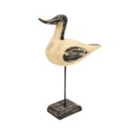 Handcrafted Wooden Bird Figurines on Stand – Set of 2 - Image 4