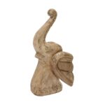 Handcrafted Wooden Elephant Figurines – Set of 2 - Image 2