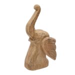 Handcrafted Wooden Elephant Figurines – Set of 2 - Image 3