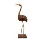 Handcrafted Wooden & Metal Bird Figurines – Set of 2 - Image 3