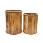 Handcrafted Wooden Storage Bins/Planters (Set of 2)