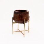 Wooden Planters with Metal Stand (Set of 2) - Image 3