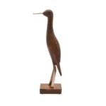 Handcrafted Wooden Bird Figurines with Metal Detailing – Set of 2 - Image 3