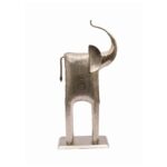 Handcrafted Metal Elephant Figurines – Set of 2 - Image 2