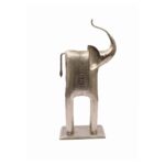 Handcrafted Metal Elephant Figurines – Set of 2 - Image 3