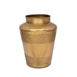 Embossed Brass Vases – Set of 2 - Image 2