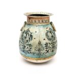 Hand-Painted Decorative Metal Pots – Set of 2 - Image 3