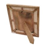 Wooden Photo Frame with Cane Weaving – Rustic Vintage - Image 2