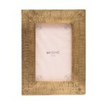 Golden Wooden Photo Frame Set – Textured Rectangular Design - Image 2