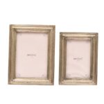Antique Finish Wooden Photo Frame Set – Classic Rectangular Design