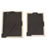 Antique Finish Wooden Photo Frame Set – Classic Rectangular Design - Image 2