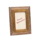 Wooden Photo Frame Set – Embossed Circular - Image 2