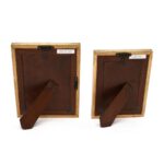 Wooden Photo Frame Set – Embossed Floral Pattern - Image 2