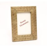 Wooden Photo Frame Set – Embossed Floral Pattern - Image 3
