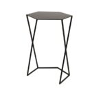 Geometric Black Metal Nesting Side Tables (Set of 2) - Image 3