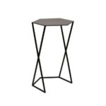 Geometric Black Metal Nesting Side Tables (Set of 2) - Image 2