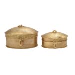 vintage brass storage box set - Image 9